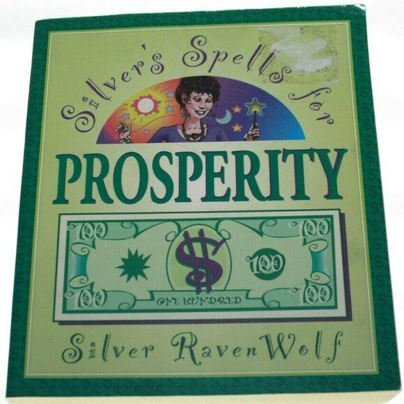 Silver's Spells for Prosperity by Ravenwolf, Silver Paperback Book GUC Free Ship - Picture 1 of 4